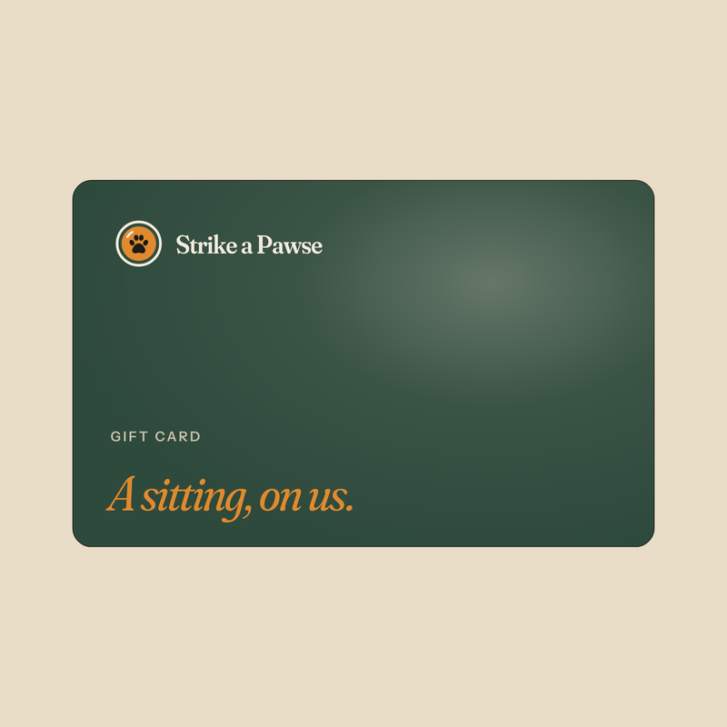 Strike a Pawse gift card